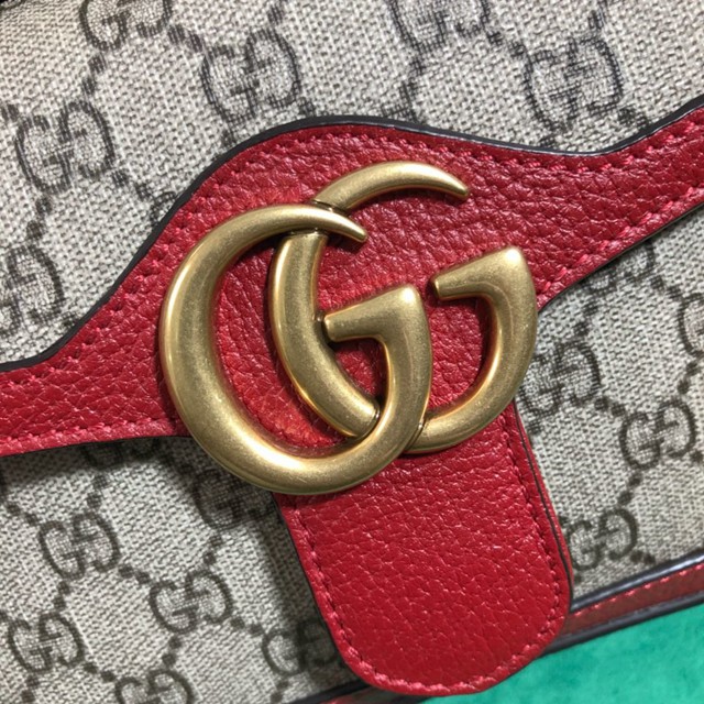 Gucci女包 547260 古馳翻蓋手袋 經典款古奇手提包 Gucci單肩斜挎女包  gqy1833